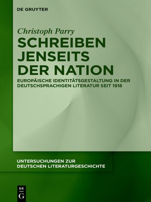 cover image of Schreiben jenseits der Nation